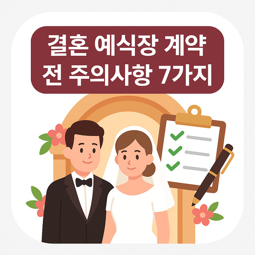 결혼 예식장 계약 전 주의사항 7가지 정리