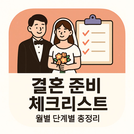 결혼 준비 체크리스트 월별 단계별 총정리