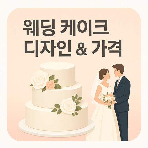 웨딩 케이크 디자인 인기 스타일 추천 및 가격대