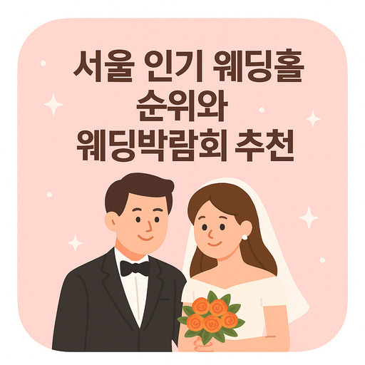 서울 인기 웨딩홀 순위와 웨딩박람회 추천