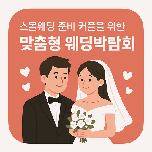 스몰웨딩 준비 커플을 위한 맞춤형 웨딩박람회