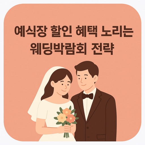 예식장 할인 혜택 노리는 웨딩박람회 전략