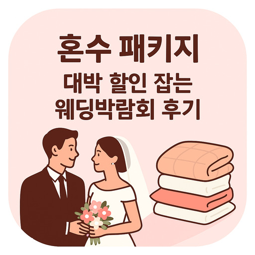 혼수 패키지 대박 할인 잡는 웨딩박람회 후기